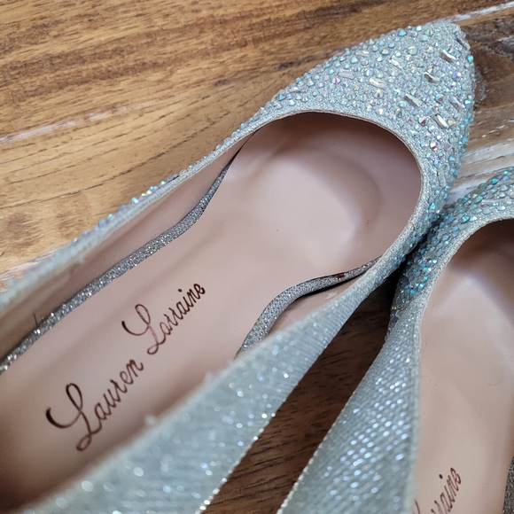 Lauren Lorraine Bella silver heels - Picture 8 of 16